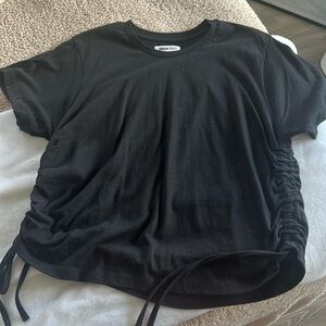 Ruched Drawstring T-shirt